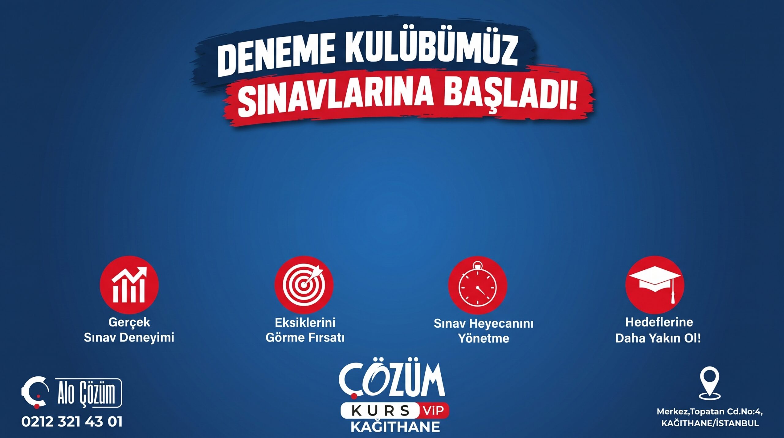 Çözüm Kurs’ta Deneme Sınavları Başladı!